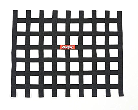 RACEQUIP Ribbon Window Net Black Non-SFI 721005RQP