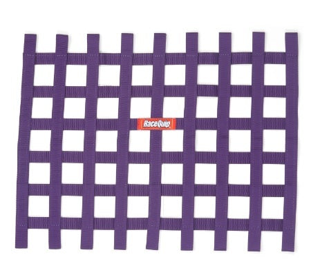 RACEQUIP Ribbon Window Net Purple Non-SFI 18in x 24in 721055RQP