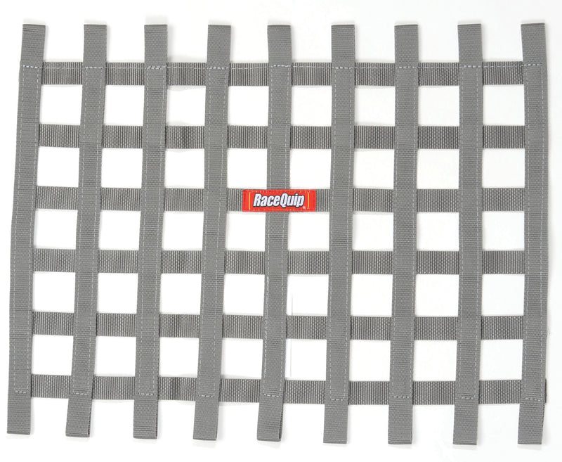 RACEQUIP Ribbon Window Net Platinum Non-SFI 18 x 24 721065RQP