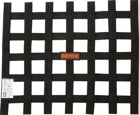 RACEQUIP Ribbon Net 18x18 SFI Black 726003RQP