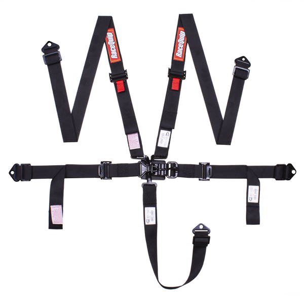 RACEQUIP Harness 5pt L&L 2in P/D Lap Black SFI 16.1 811001RQP