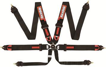 RACEQUIP 6pt Harness Camlock Blk FIA 851001RQP