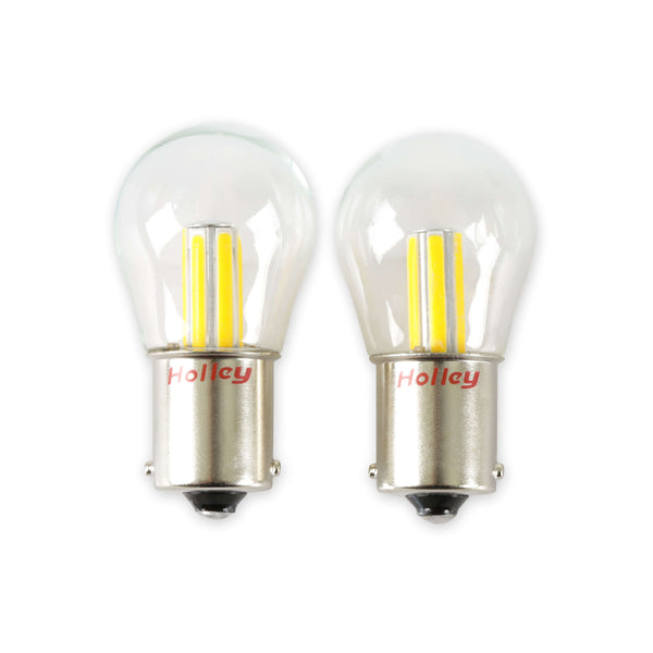 HOLLEY RETROBRIGHT 1156 LED Bulbs Red Pair HLED25