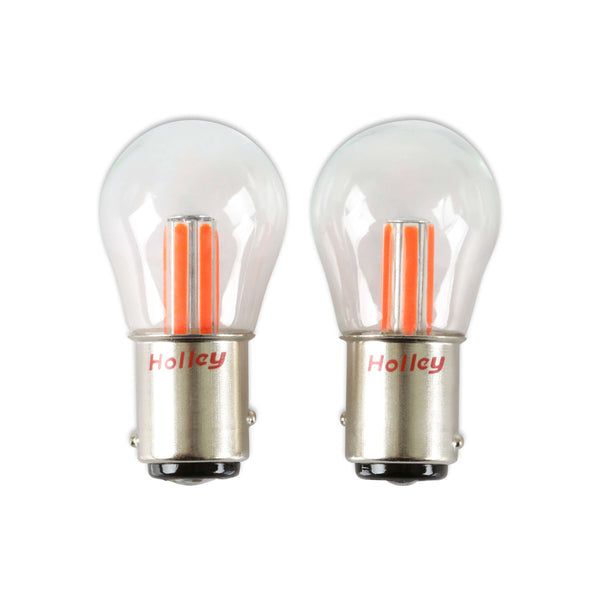 HOLLEY RETROBRIGHT 1157 LED Bulbs Red Pair HLED30