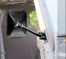 RUGGED RIDGE Quick Release Side Mirro r Black Rectangular 11025.13