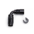RUSSELL 6an 90-Deg Hose End to EFI 3/8 Push-On Q/D 611223