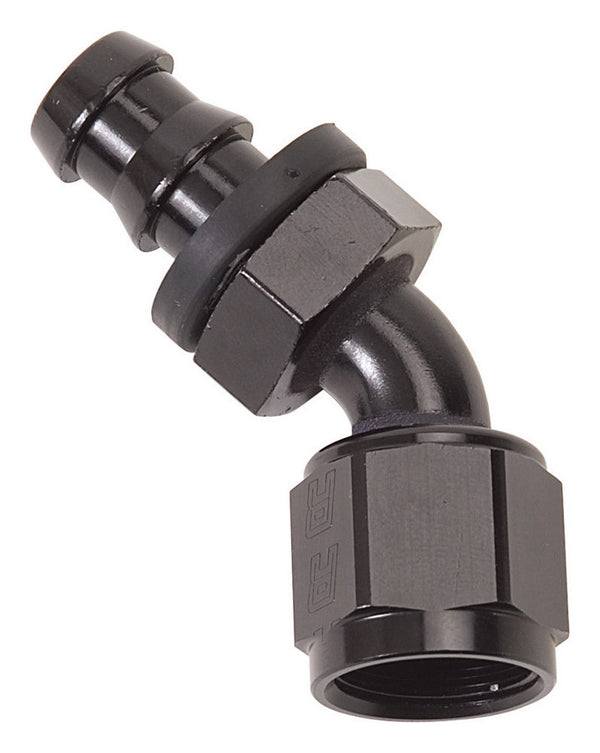 RUSSELL Twist-Lok Hose End #10 45 Deg Black 624103