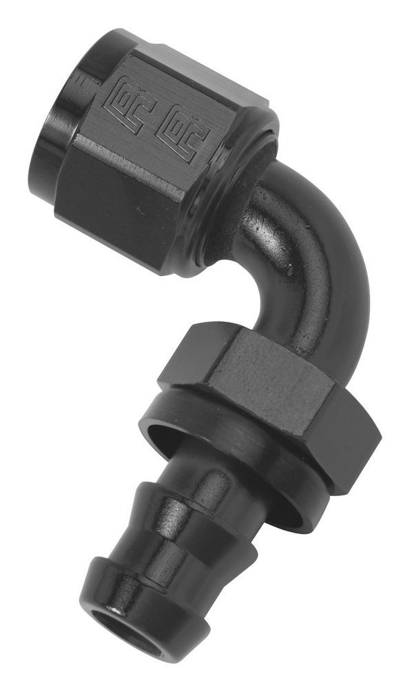 RUSSELL Twist-Lok Hose End #6 90 Deg Black 624163