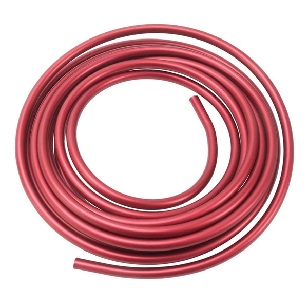 RUSSELL 3/8 Aluminum Fuel Line 25ft - Red Anodized 639260
