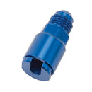 RUSSELL EFI Fuel Fitting 6an Male to 1/4 Female Blue 641300