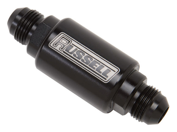 RUSSELL P/C #6 3in Fuel Filter - Black 650133