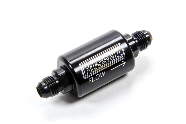 RUSSELL Check Valve 6an Male to 6an Male Black Anodize 650603