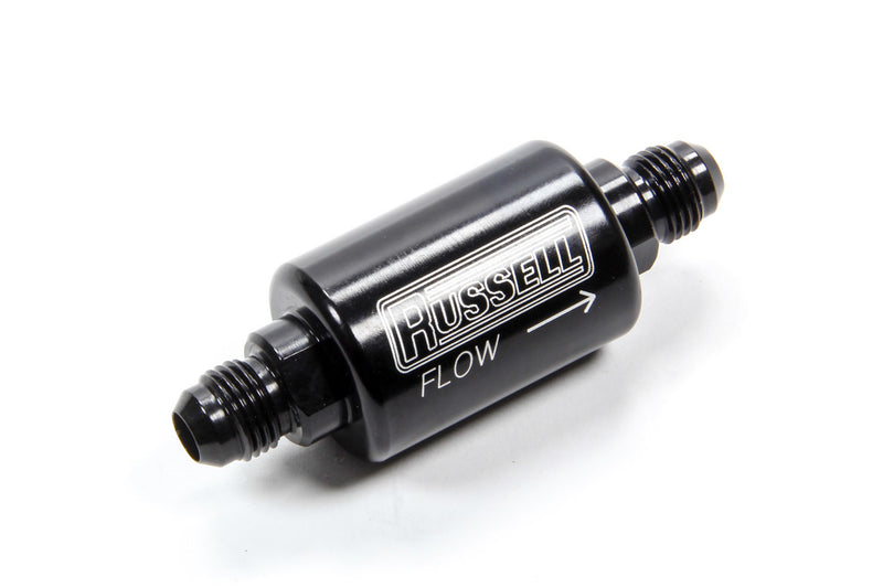 RUSSELL Check Valve 6an Male to 6an Male Black Anodize 650603