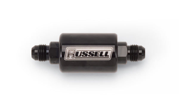 RUSSELL Check Valve 8an Male to 8an Male Black Anodize 650613