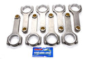 SCAT ENTERPRISES BBC 4340 Forged H-Beam Rods 6.385 w/ARP2000 2-454-6385-2200A
