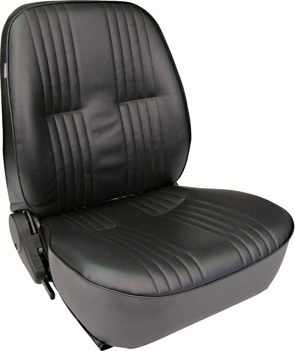 SCAT ENTERPRISES PRO90 Low Back Recliner Seat - RH - Black Vinyl 80-1400-51R