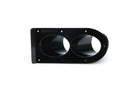 SCHOENFELD Tail Pipe Saver 3in Dual 45deg Black 300TSB-45-2