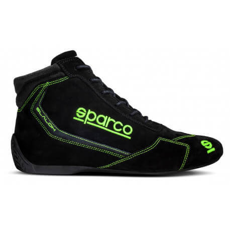 SPARCO Shoe Slalom Size 43 Blk Green 00129543NRVF