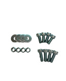 SPARCO Bottom Seat Mount Hardware Kit Black Zinc 50001ZN