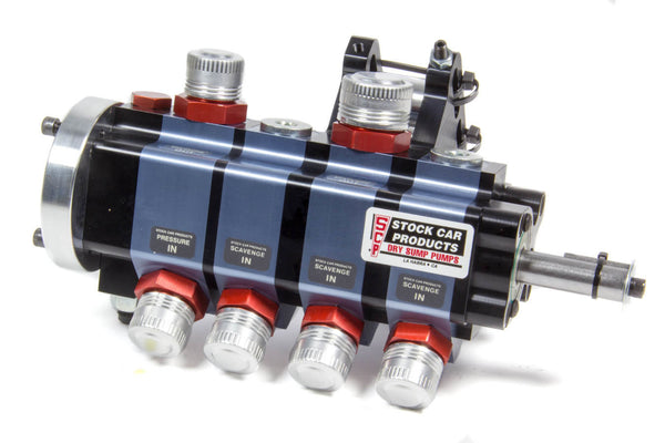 STOCK CAR PROD-OIL PUMPS 4 Stage Dry Sump Pump Bert/Brinn Mount BT204AWKSE