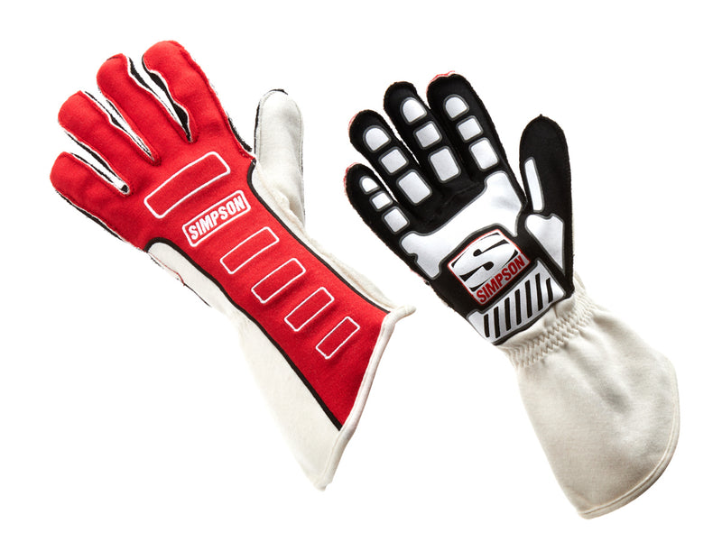 SIMPSON SAFETY Competitor Glove Large Red Outer Seam 21300LR-O
