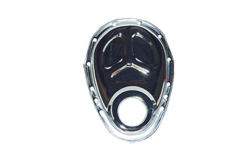 SPECIALTY PRODUCTS COMPANY SBC Steel Timing Chain Cover Chrome 7122