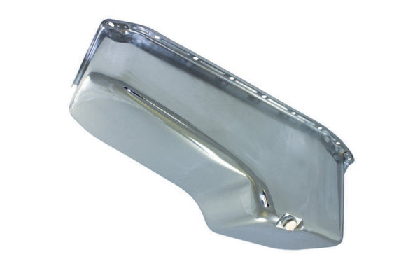 SPECIALTY PRODUCTS COMPANY 80-85 SBC Steel Stock Oil Pan Chrome 7443