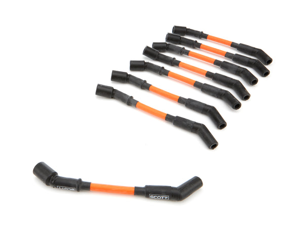 SCOTT PERFORMANCE GM LS Spark Plug Wire Set 45-Degree - Orange CH-LS-S-5