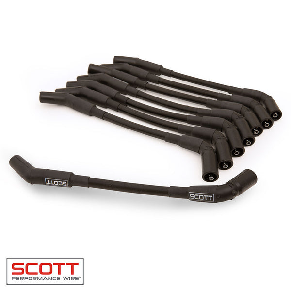 SCOTT PERFORMANCE GM LS Truck Spark Plug Wire Set 45-Deg - Gray CH-LS-T-3