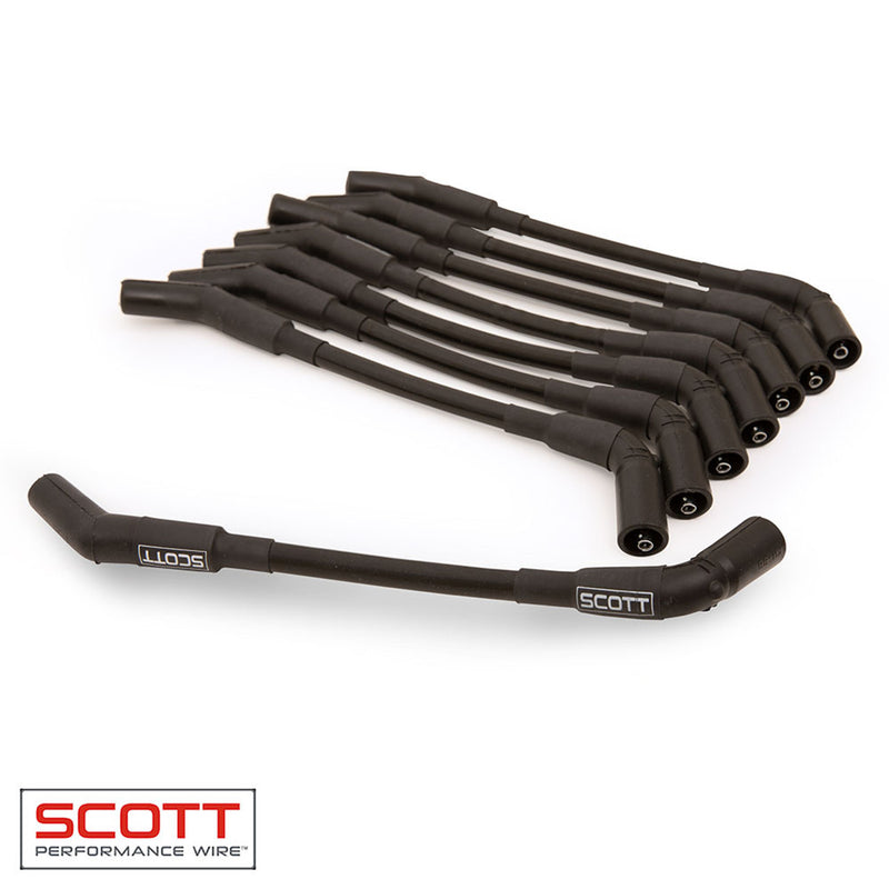 SCOTT PERFORMANCE GM LS Truck Spark Plug Wire Set 45-Deg - Gray CH-LS-T-3