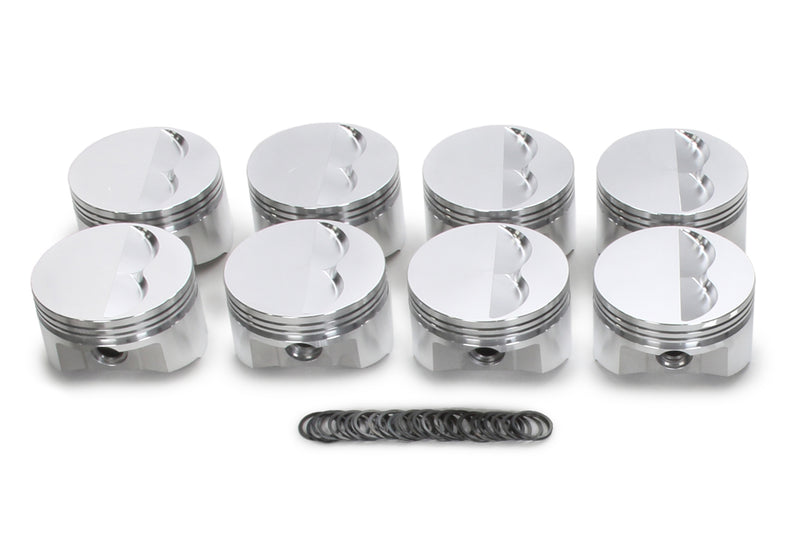 SPORTSMAN RACING PRODUCTS SBC Flat Top Piston Set 4.040 Bore -5cc 138094