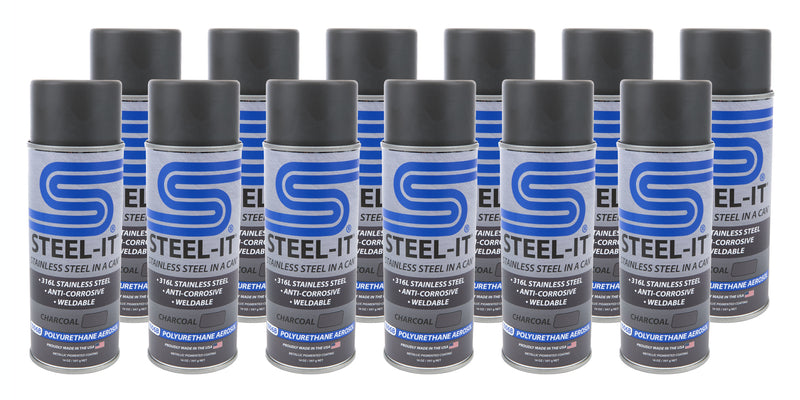 STEEL-IT Charcoal Polyurethane Case 12 x 14Oz. Can CASE1006B