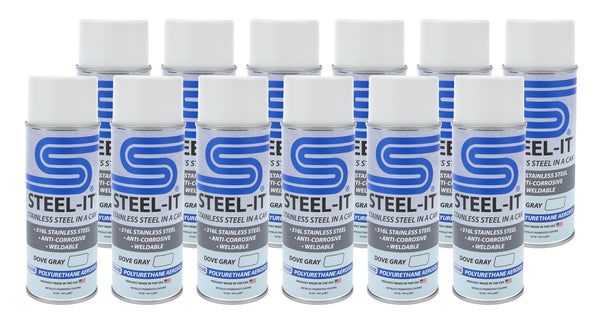 STEEL-IT Dove Gray Polyurethane Case 12 x 14oz Can CASE1050B