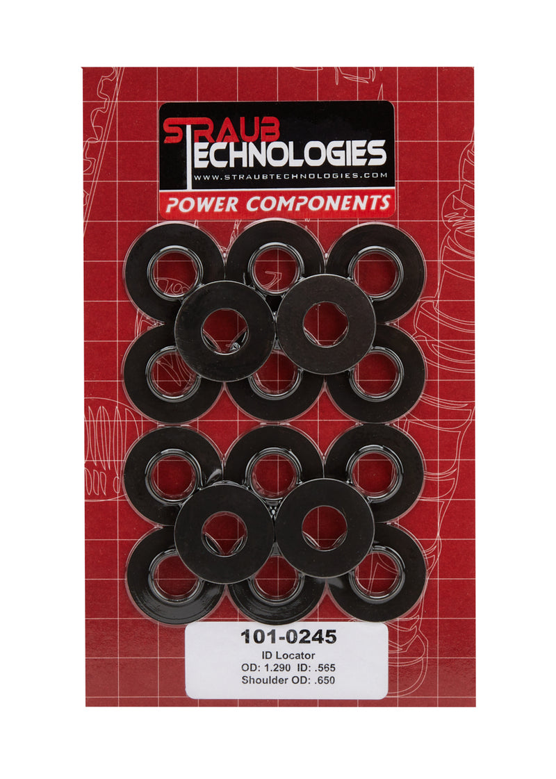 STRAUB TECHNOLOGIES INC. 1.300 Valve Spring Locators .565 ID 16pk 101-0245