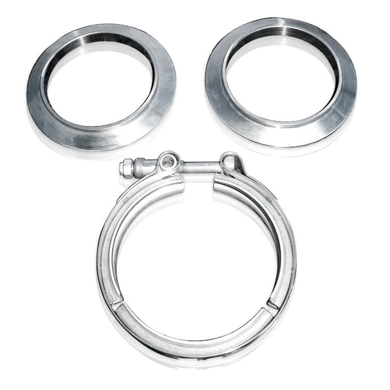 STAINLESS WORKS V-band kit 3in Kit Includes Clamp & Flanges VBC3