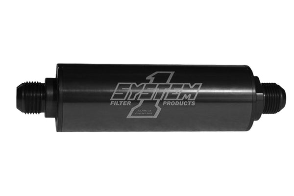 SYSTEM ONE Inline Scavenge Oil Filter - #10 Billet - Bk 202-202710B