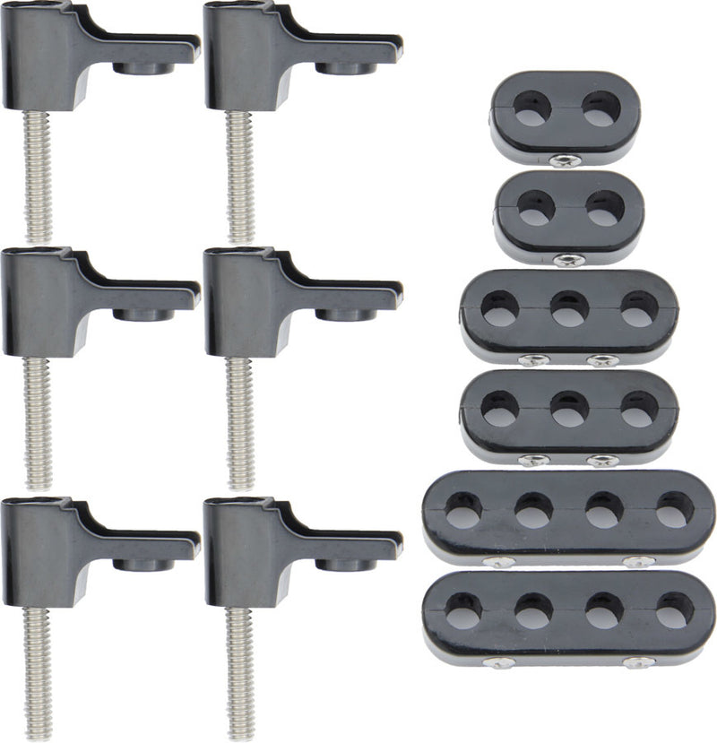 TAYLOR/VERTEX V8 Horizontal Wire Loom Kit Black 7-8mm 42500