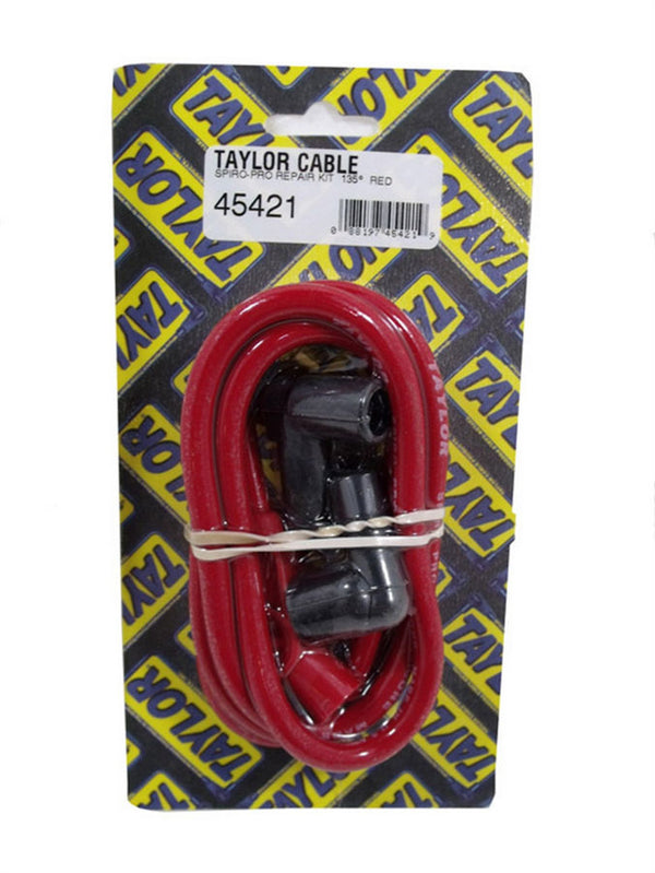 TAYLOR/VERTEX Spiro-Pro 8mm Plug Wire Repair Kit 135 deg Red 45421