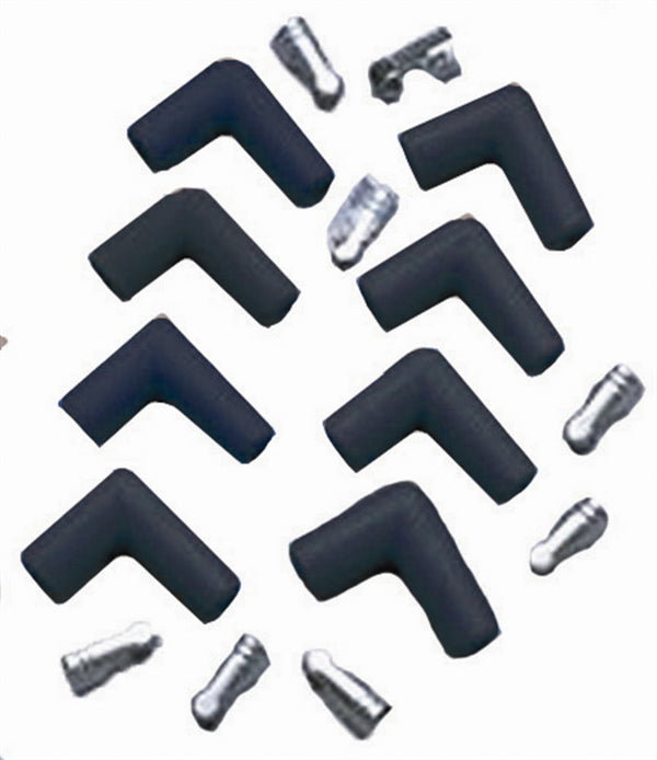 TAYLOR/VERTEX Spark Plug Boot & Termnl Kit 90 Degree Black 46001