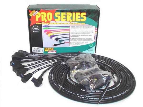 TAYLOR/VERTEX 8mm Black Pro Wire 90 Dg 70050