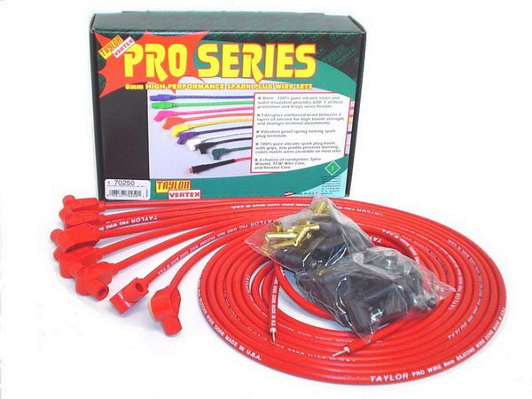 TAYLOR/VERTEX 8mm Red Pro Wire 90 Dgr 70250