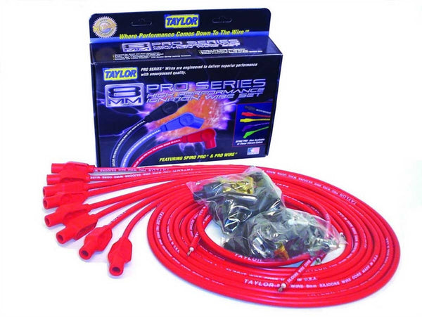 TAYLOR/VERTEX 8mm Red Pro Wire 180 Dgr 70254