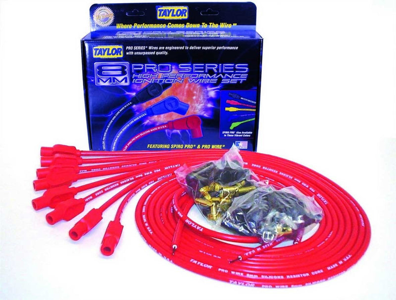 TAYLOR/VERTEX 8mm Red Pro Wire 180 Dgr 70255