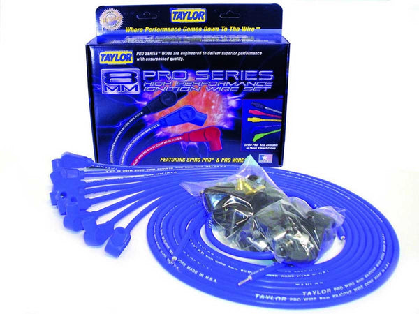 TAYLOR/VERTEX 8mm Blue Pro Wire 90 Dgr 70650