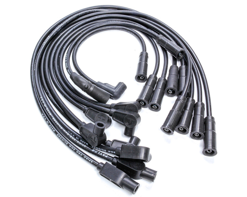 TAYLOR/VERTEX 8mm Spiro-Pro Custom Plug Wire Set - Black 74025