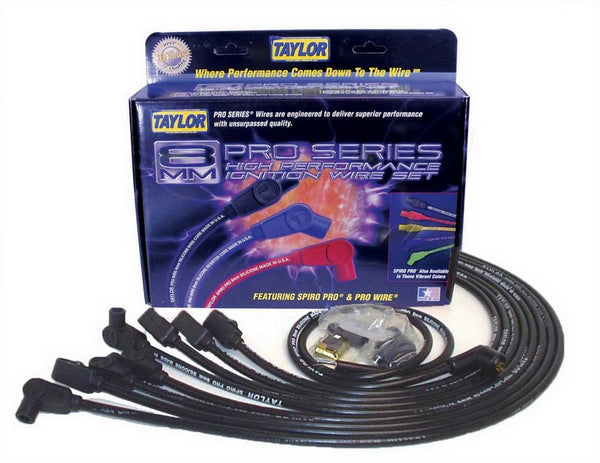 TAYLOR/VERTEX SBC 8MM Pro Race Wires- Black 76027