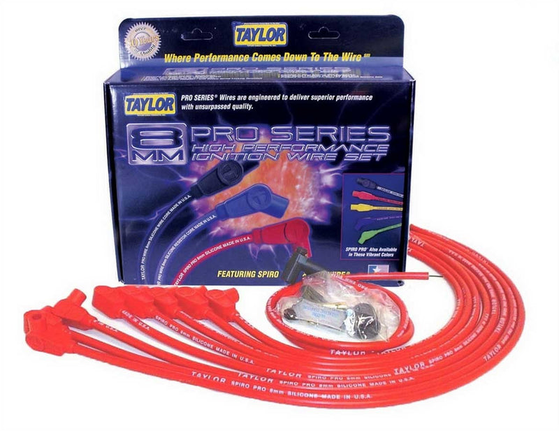 TAYLOR/VERTEX SBC 8MM Pro Race Wires- Red 76229