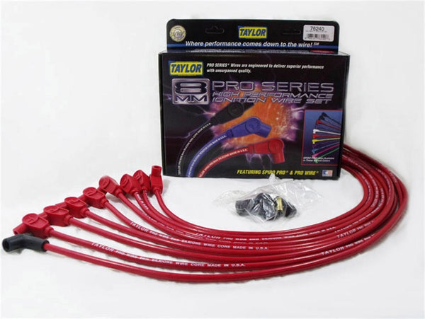 TAYLOR/VERTEX SBC 8MM Pro Race Wires- Red 76240