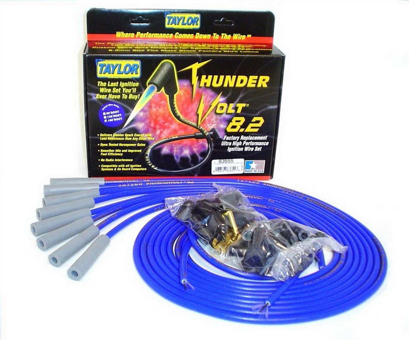 TAYLOR/VERTEX Univ Thundervolt Plug Wire Set 180 deg Blue 83655