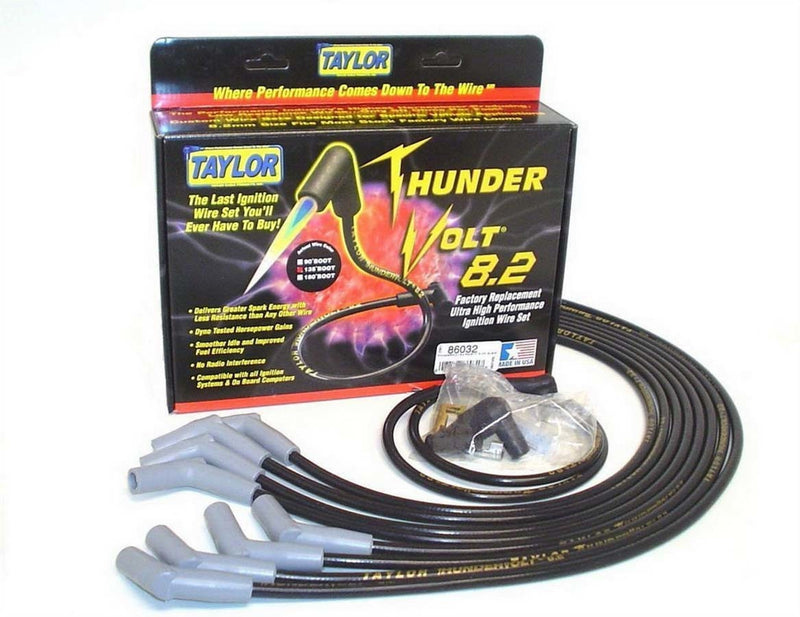 TAYLOR/VERTEX Thundervolt 8.2 Plug Wire Set BBC Black 86032